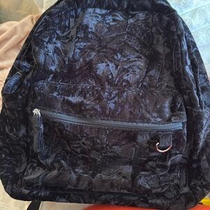Black Velvet Backpack